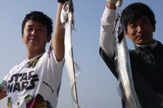 太刀魚ダブルひっと～