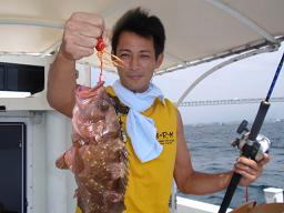 船釣り アコウ