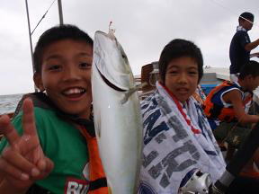 青物ハマチ釣り