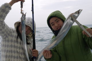 仲良く釣り