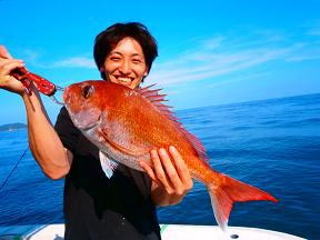 ジギングで真鯛 釣果