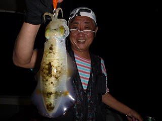 中重り アオリイカ