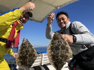 ヒラメ釣り 呑ませ釣りw