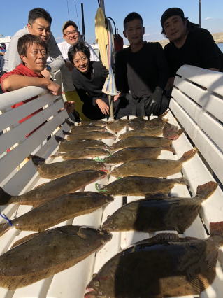 ヒラメ釣り 呑ませ釣り釣果