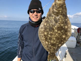 ヒラメ狙い　呑ませ泳がせ釣り