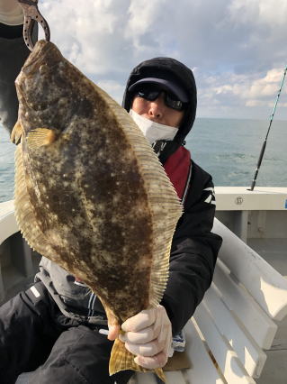 ヒラメ釣　イワシの泳がせ釣り