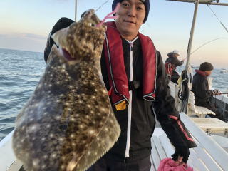 ヒラメ釣　イワシの泳がせ釣り