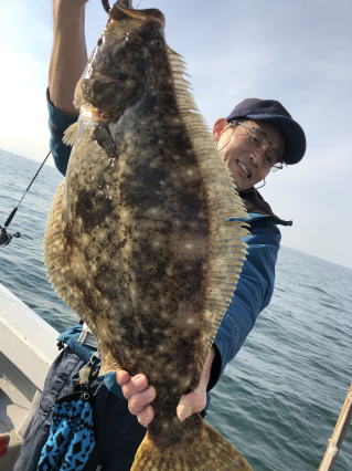 ヒラメ釣　イワシの泳がせ釣り