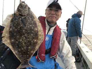 ヒラメ釣　イワシの泳がせ釣り