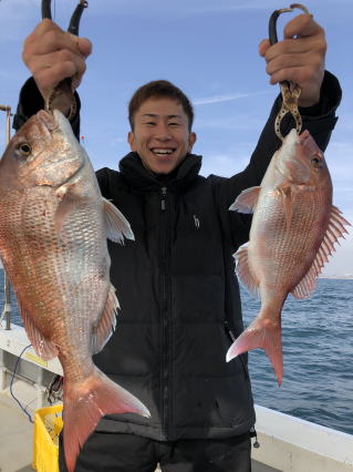 鯛サビキで明石鯛 爆釣
