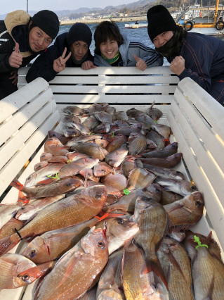 真鯛サビキ爆釣り釣果