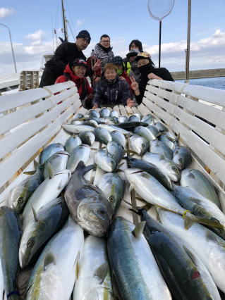 ジギング　呑ませ釣り青物狙い爆釣り