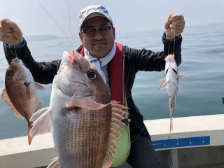 真鯛釣り明石海峡