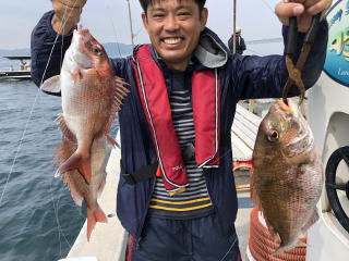 真鯛サビキ　淡路島　釣り船　三幸丸