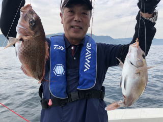 真鯛サビキ　淡路島　釣り船　三幸丸