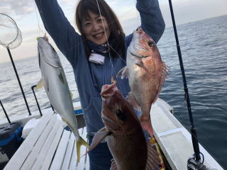 淡路島　釣り船　鯛釣り爆釣