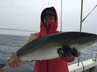 イカ呑ませ釣りブリ メジロ