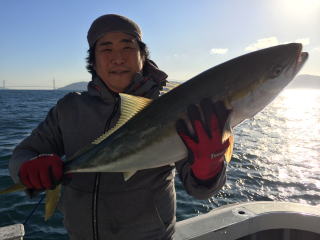 イカ呑ませ釣り ブリ メジロ