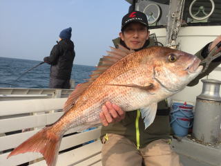 大鯛　74㎝真鯛サビキ釣り