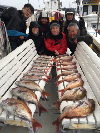 真鯛釣り 釣果