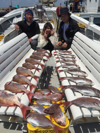 三幸丸 真鯛サビキ釣果