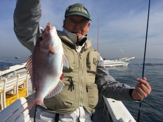 鯛釣り　明石海峡　明石鯛