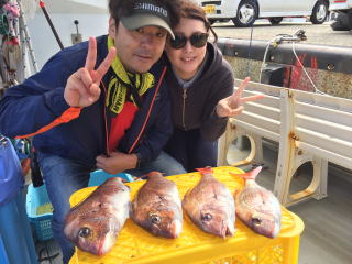 三幸丸 真鯛 爆釣り釣果