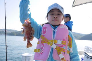 お子様カサゴ釣り