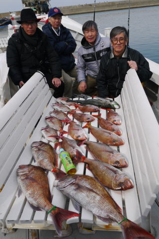 真鯛釣り　釣果