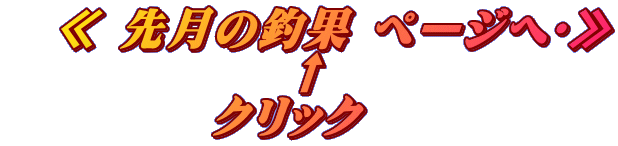 ≪ 先月の釣果 ページへ‼≫ ↑ クリック